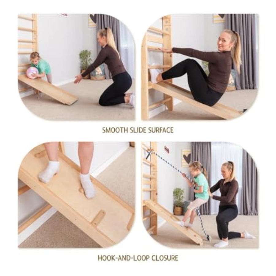 Swedish Ladder Wall Bars for h - đánh giá và giá Gymnastic Ring Wood