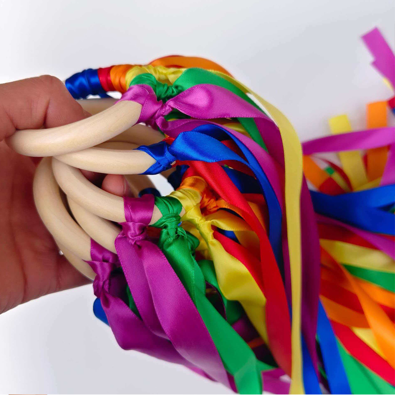 Rainbow Hand Kites Wands Monte - đánh giá và giá Gymnastic Ring Wood
