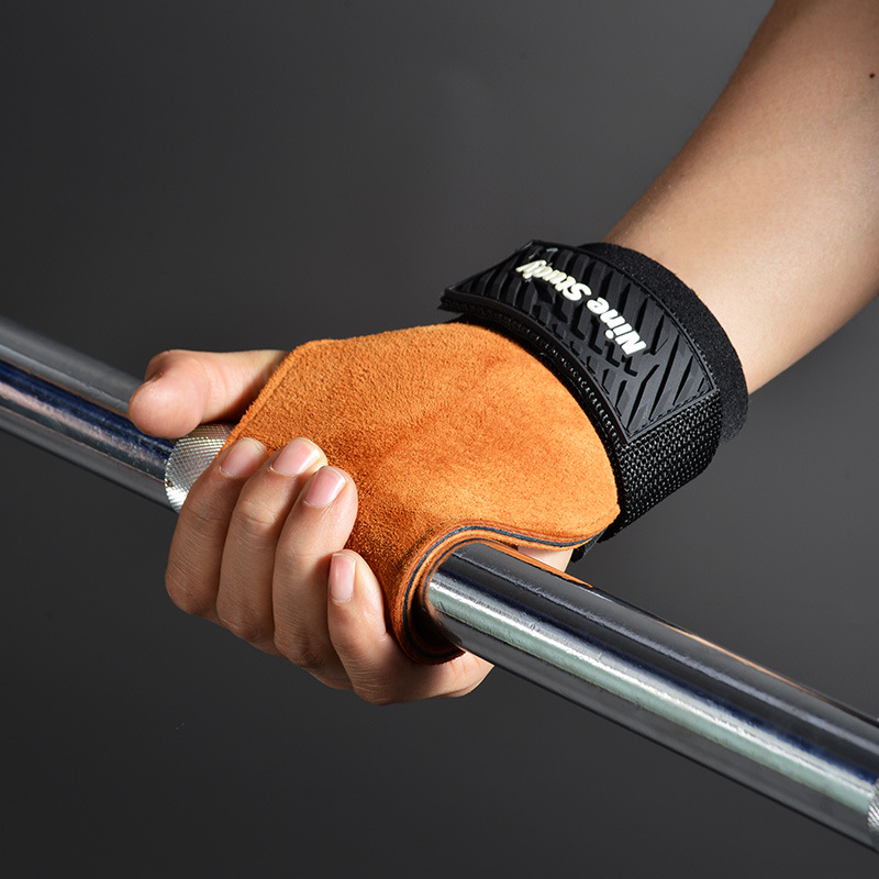 Cowhide Gym Grips Gloves Weigh - đánh giá và giá Crossfit Workout Gear