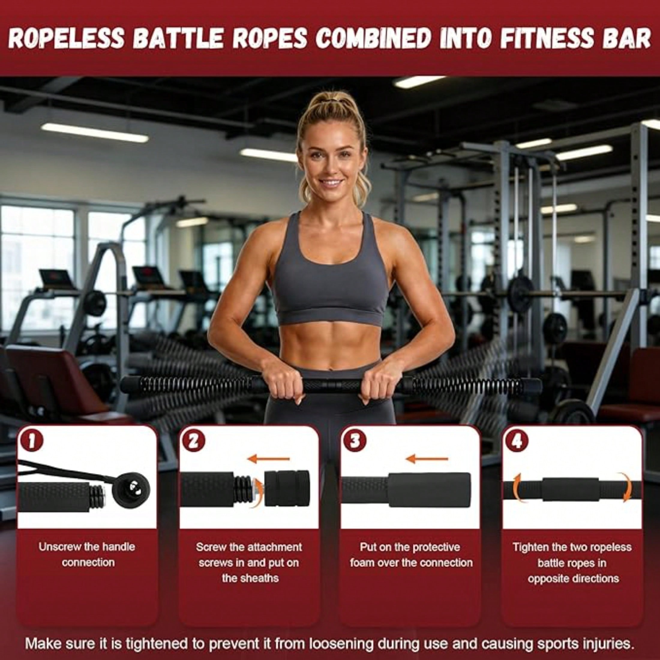2-in-1 Upgraded Cordless Battl - đánh giá và giá Crossfit Workout Gear