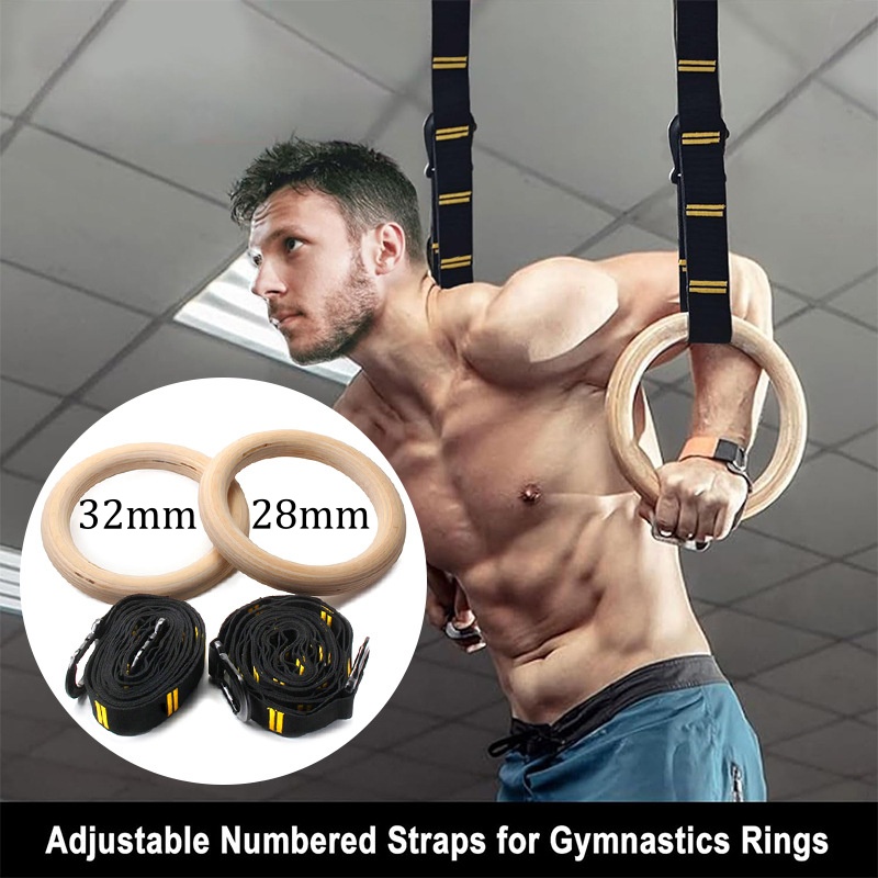 28mm 32mm Pull-up Gymnastics R - đánh giá và giá Gymnastic Ring Wood
