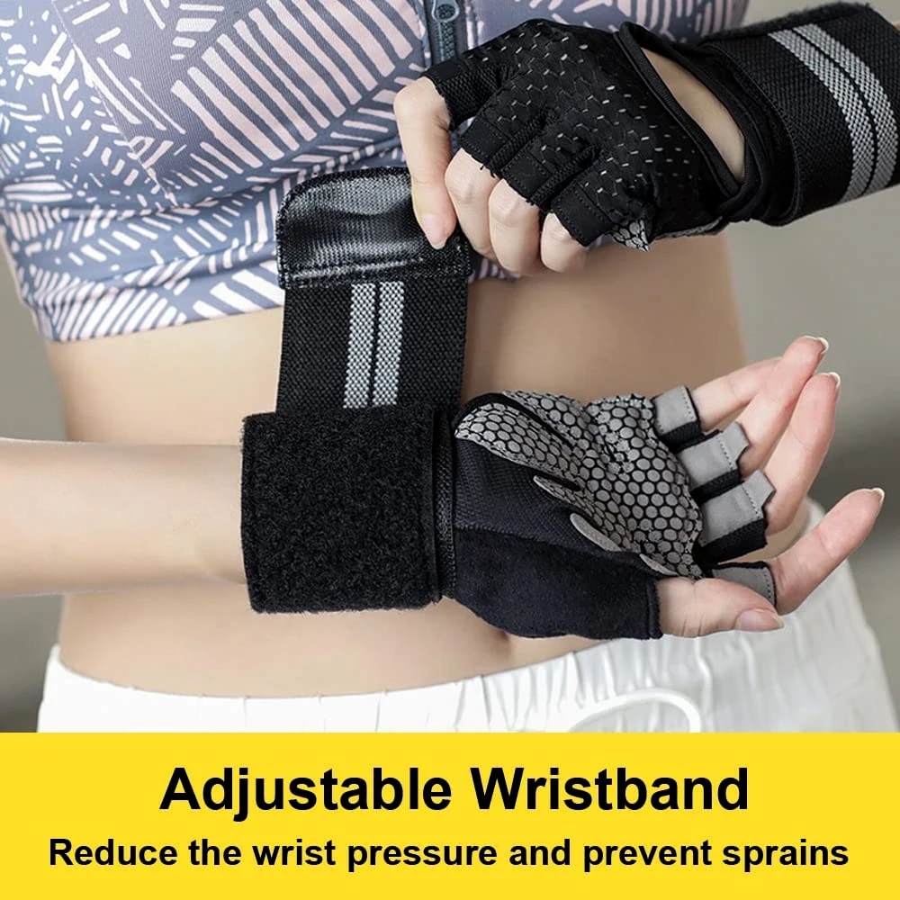 1Pair Half Finger Gym Fitness  - đánh giá và giá Crossfit Workout Gear